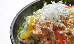京水菜と鶏ササミのマヨポンサラダ